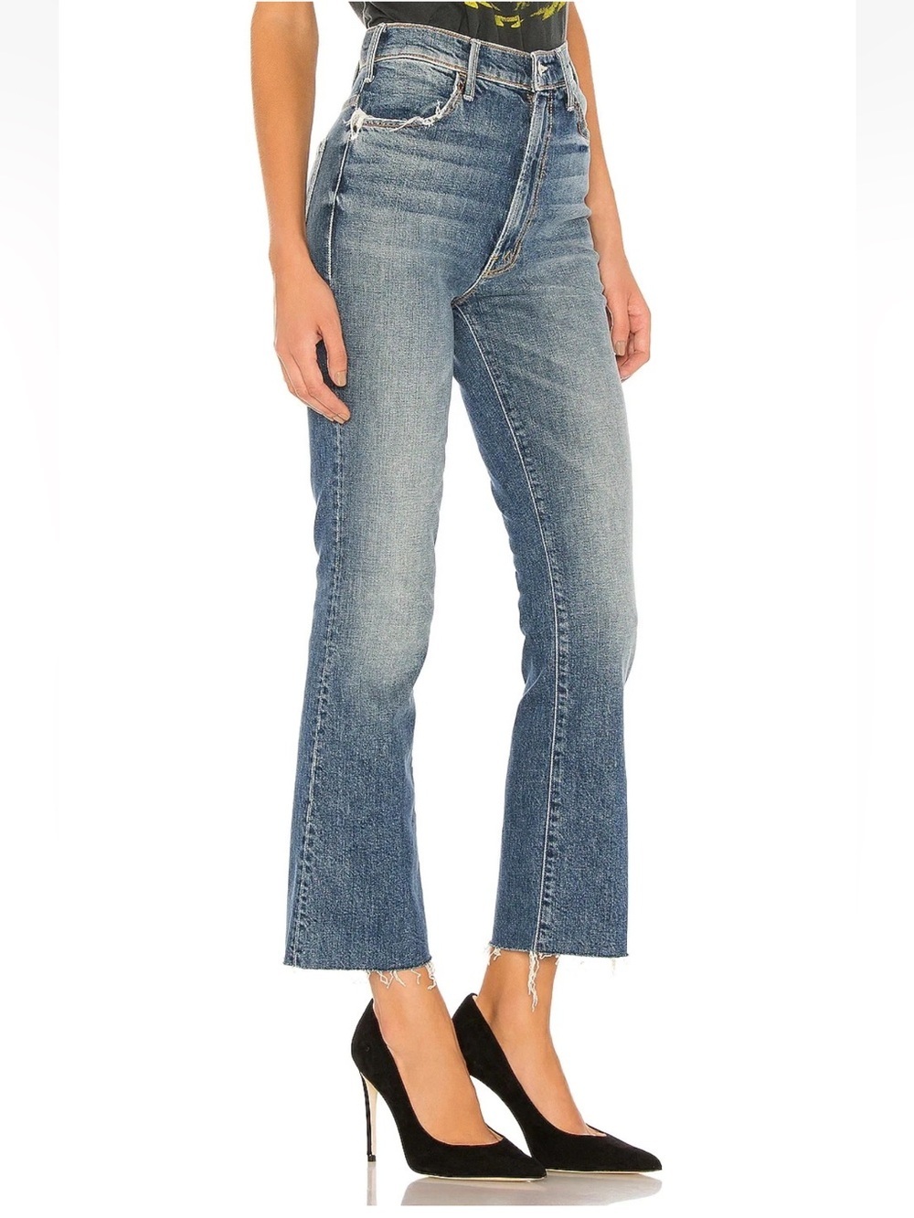 Mother Superior The Hustler Ankle Fray Jeans in We All Scream  NWT Sz 29
